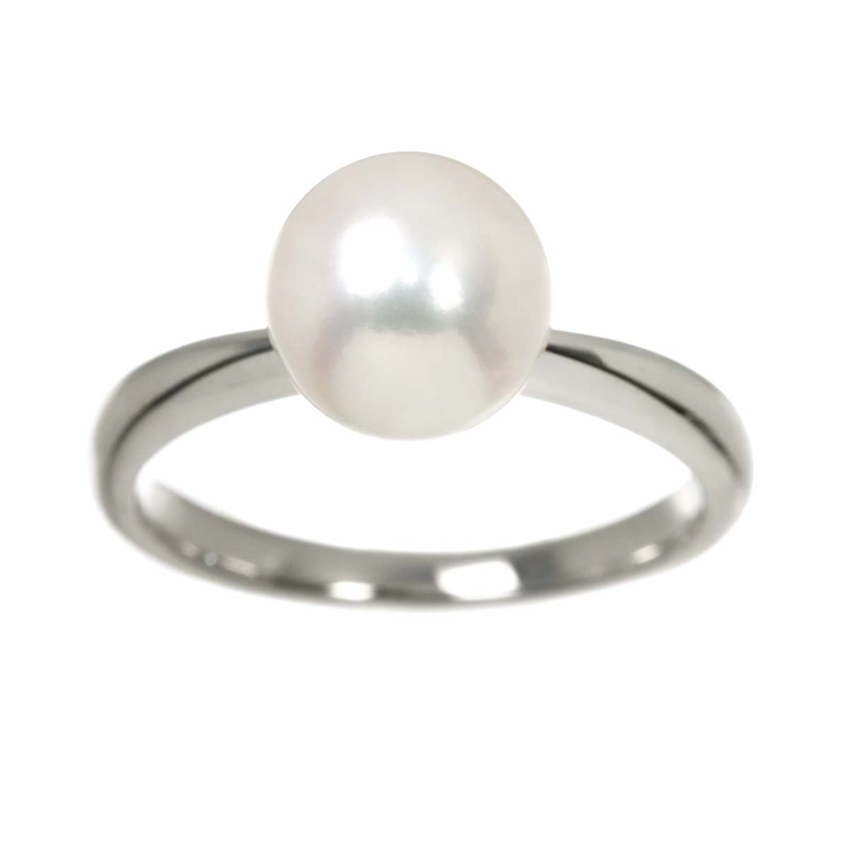 Akoya Pearl 8.4mm Ring 18K WG 750 6(US)