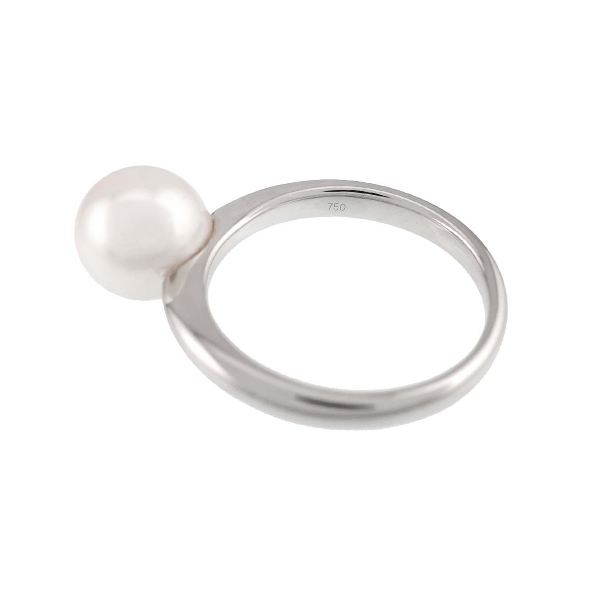 Akoya Pearl 8.4mm Ring 18K WG 750 6(US)