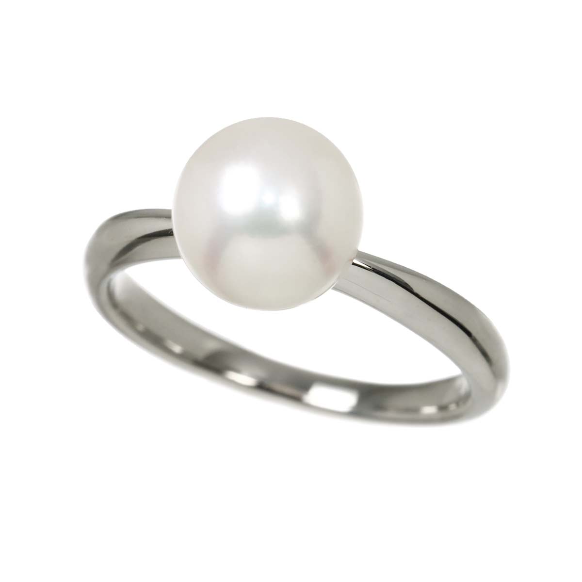 Akoya Pearl 8.4mm Ring 18K WG 750 6(US)