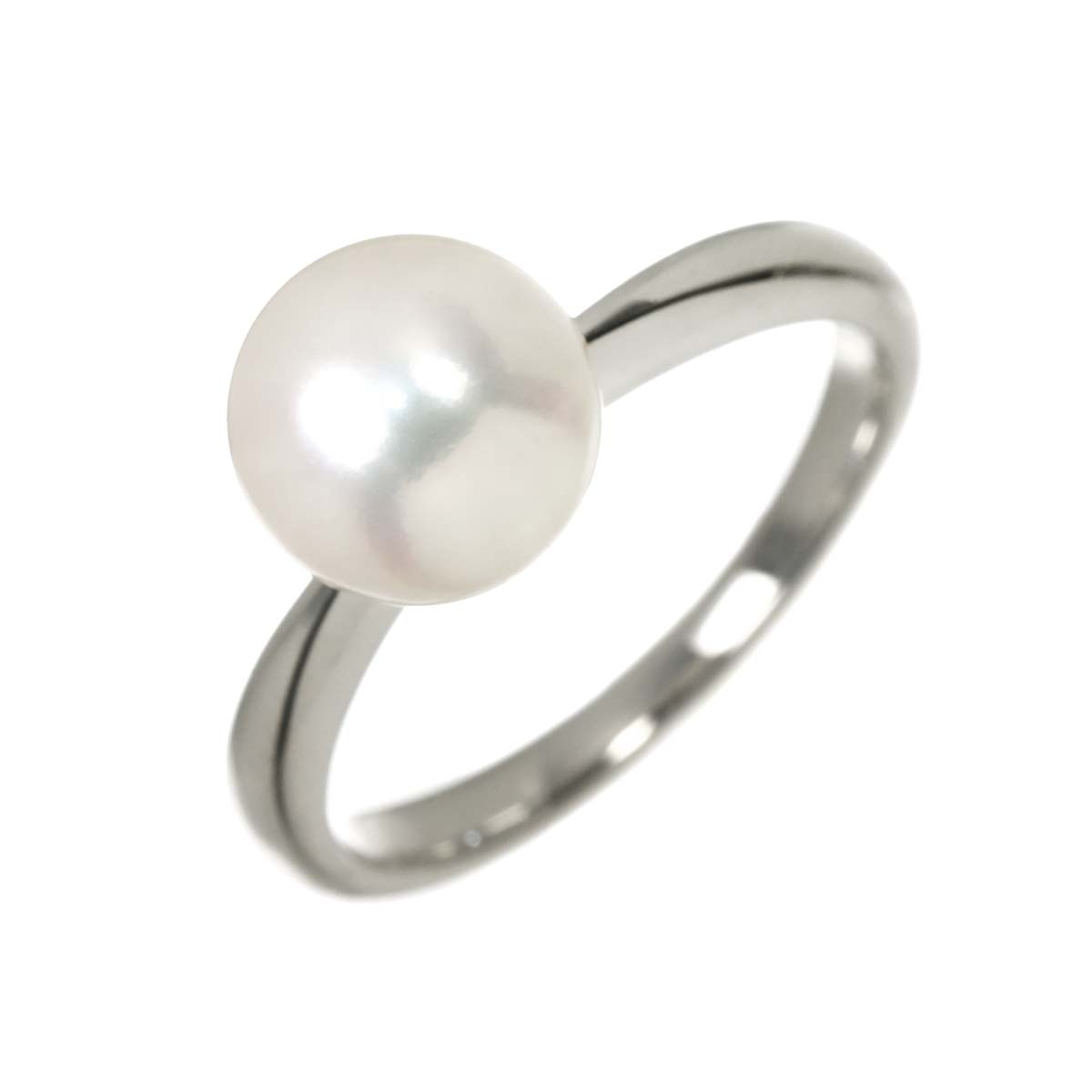 Akoya Pearl 8.4mm Ring 18K WG 750 6(US)