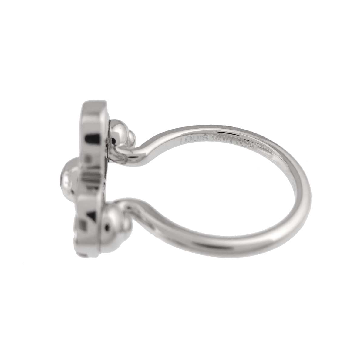 Petit Bague Diamond Ring 18K WG 750 size53 6.25-6.5(US)