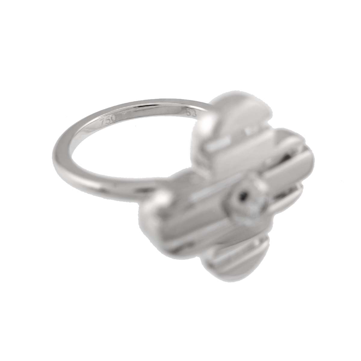 Petit Bague Diamond Ring 18K WG 750 size53 6.25-6.5(US)