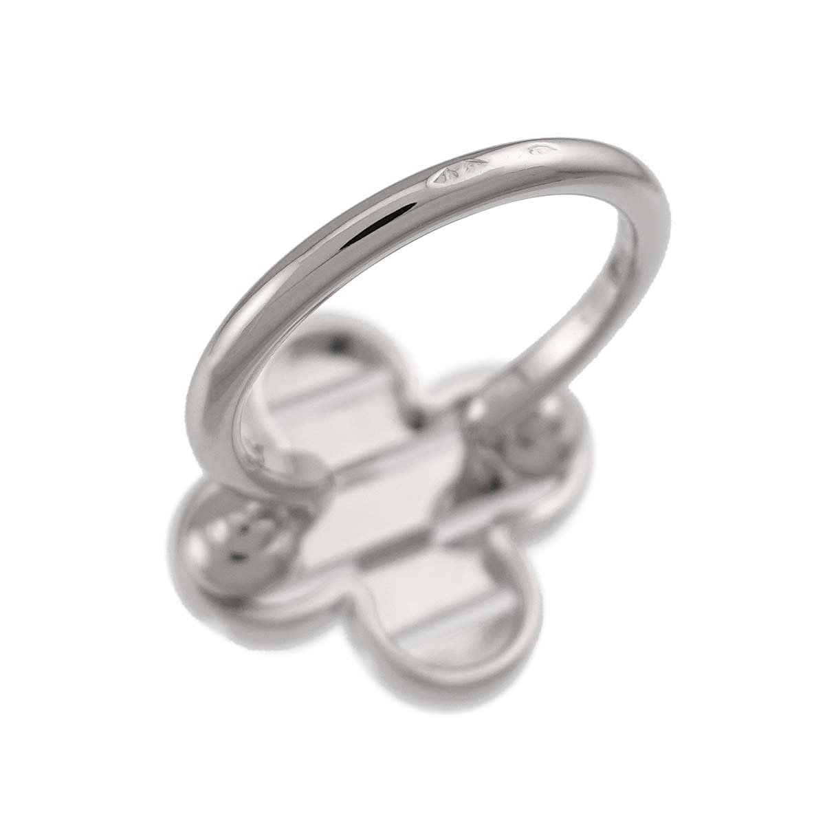 Petit Bague Diamond Ring 18K WG 750 size53 6.25-6.5(US)