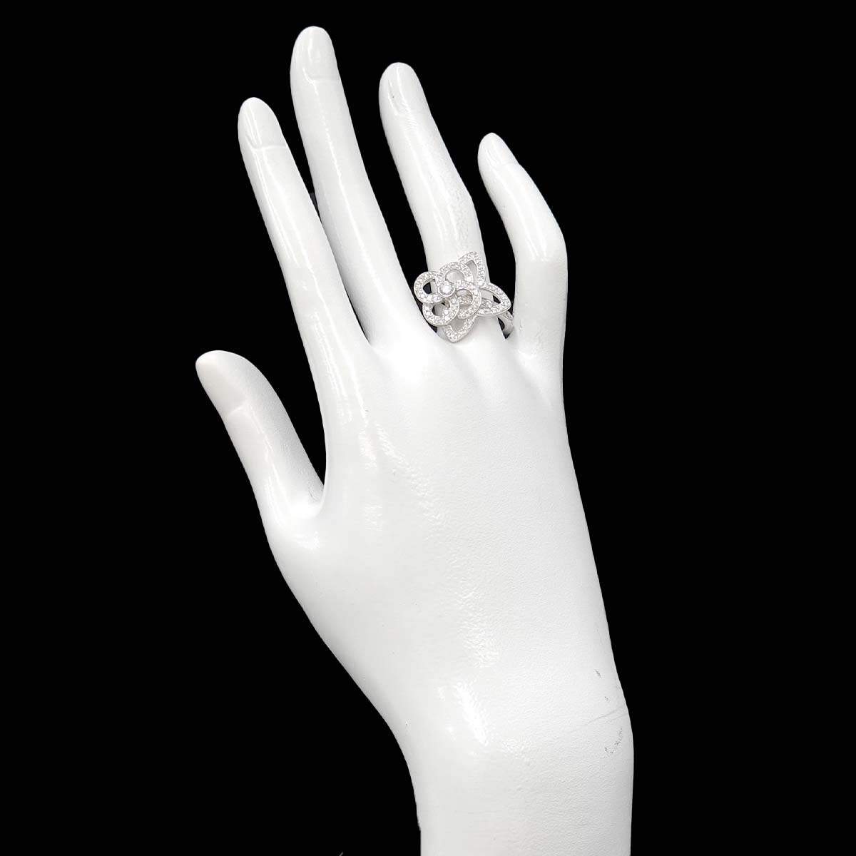 Fleur Aldant Diamond Ring 18K WG size54 6.75(US)