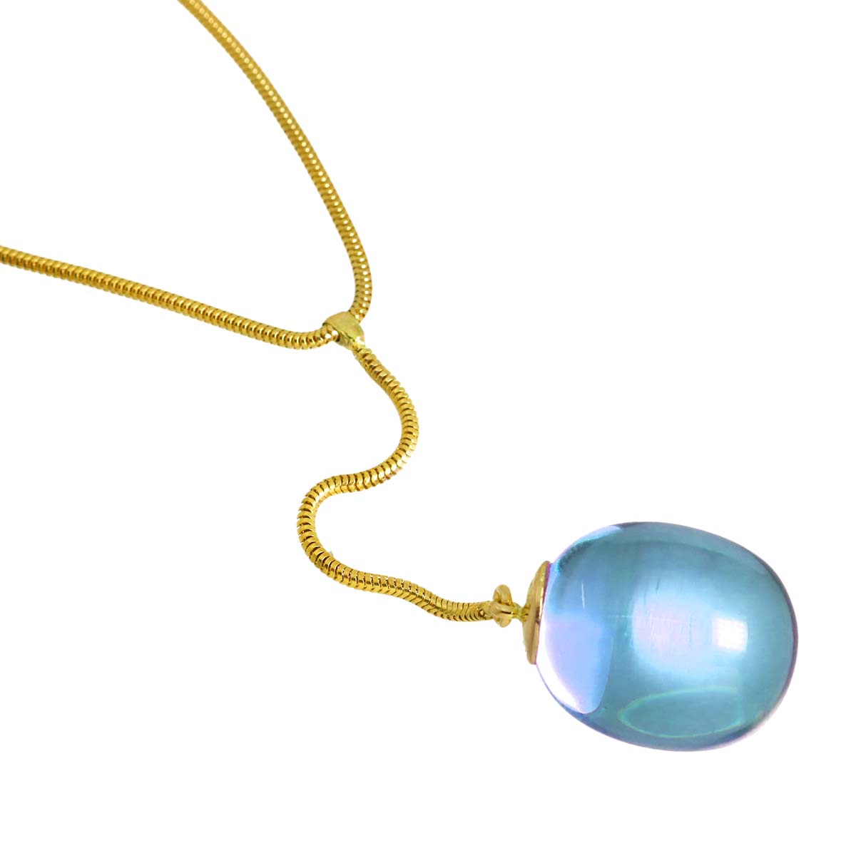 Tentation Crystal Necklace 18K Yellow Gold 750