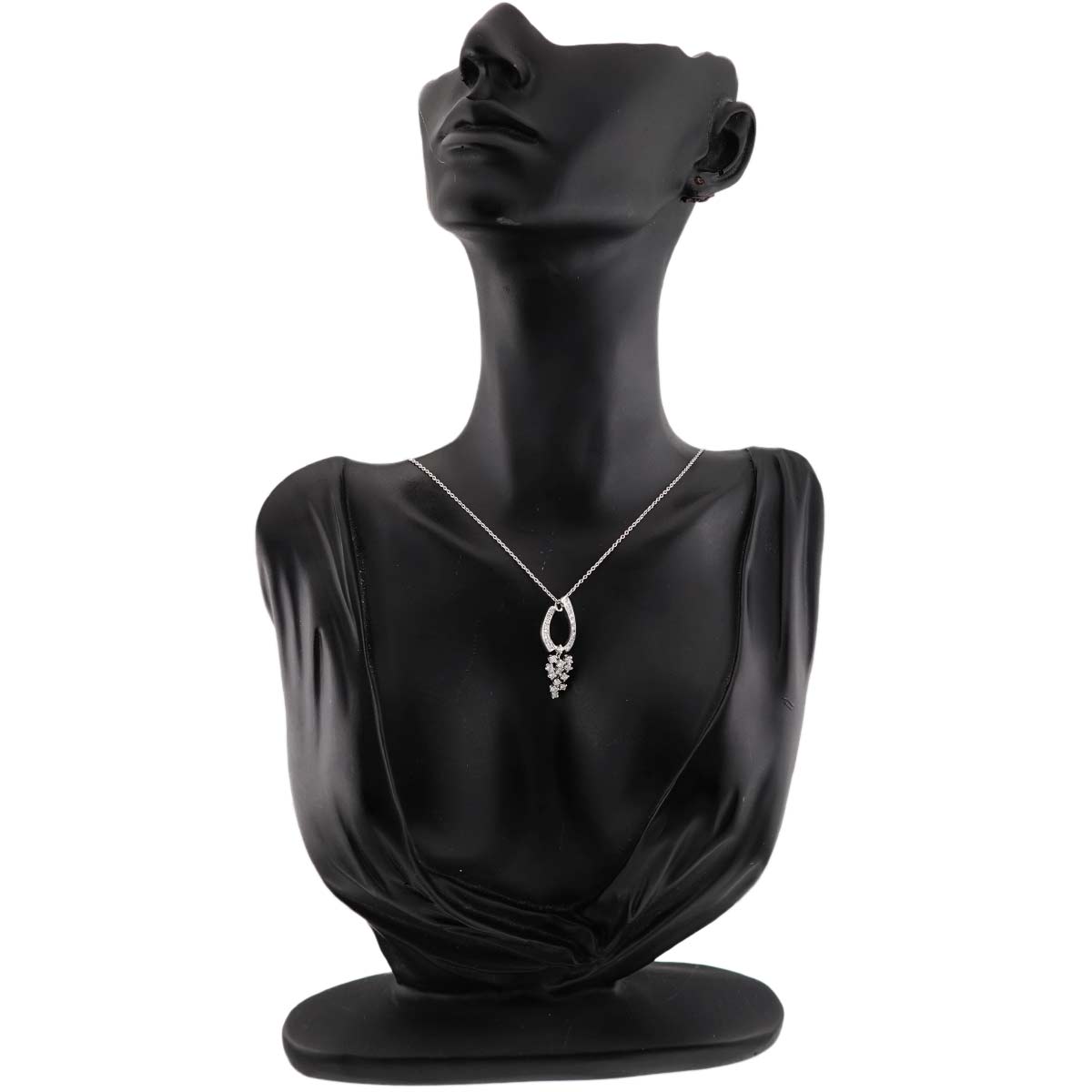 Diamond 0.620ct Necklace 18K White Gold 750