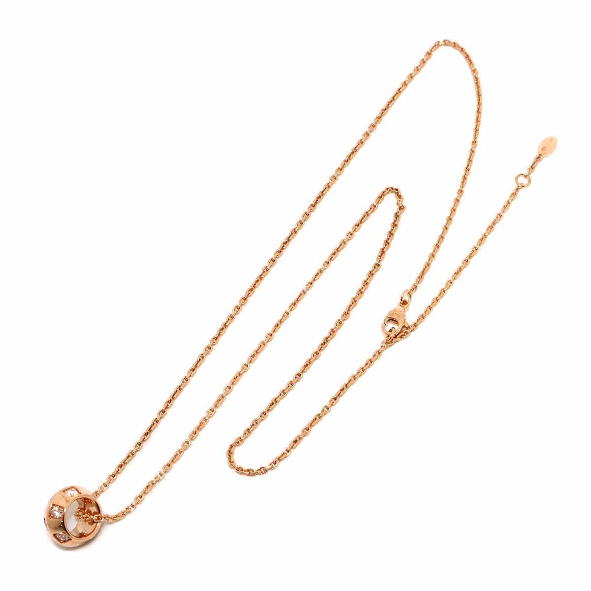 Damier Diamond Necklace 18K PG 750