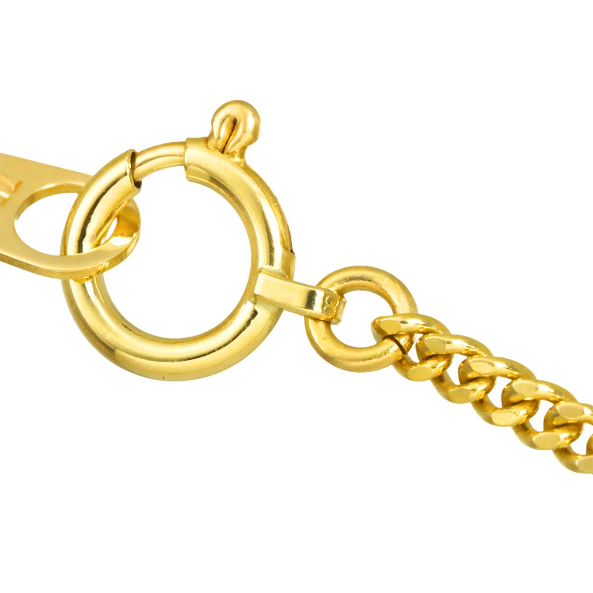 Logo Necklace 18K YG Yellow Gold 750