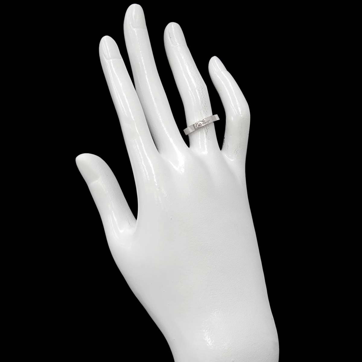 Laniere Ring 18K White Gold 750 Size49 4.5-4.75(US)