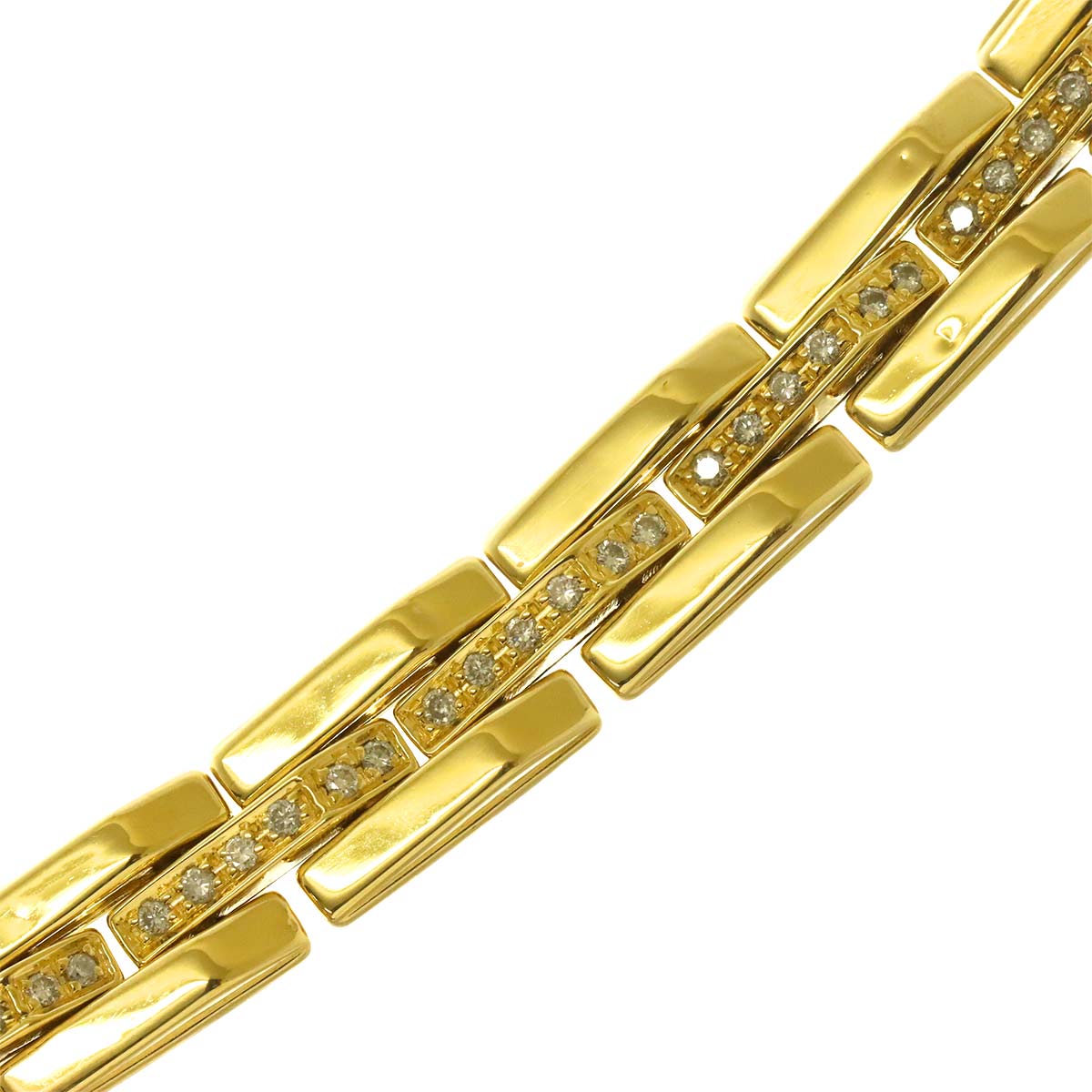 Diamond Bracelet 18K Yellow Gold 750