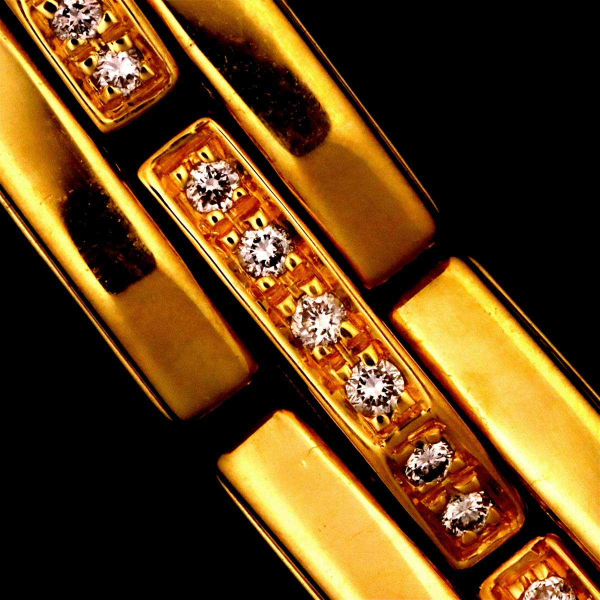 Diamond Bracelet 18K Yellow Gold 750