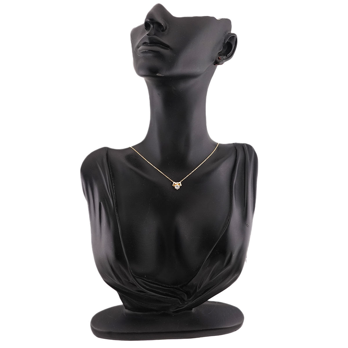 Diamond 0.30ct Ribbon Necklace 18K YG 750