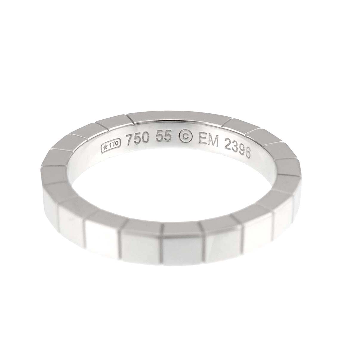 Laniere Ring 18K White Gold 750 Size55 6.75(US)