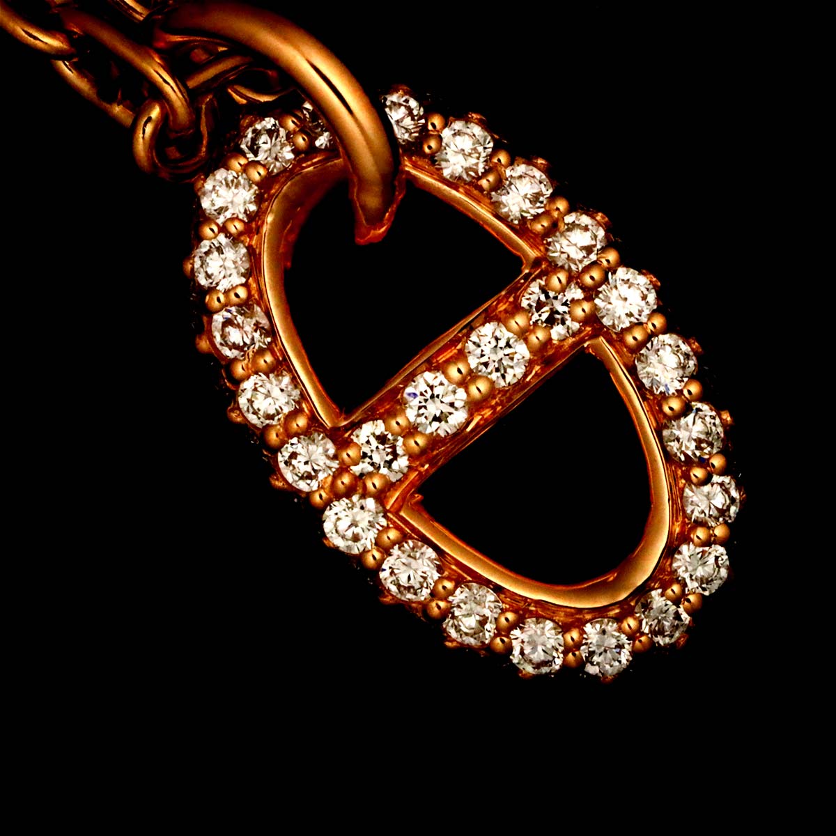 Farandole Diamond Necklace 18K Pink Gold 750