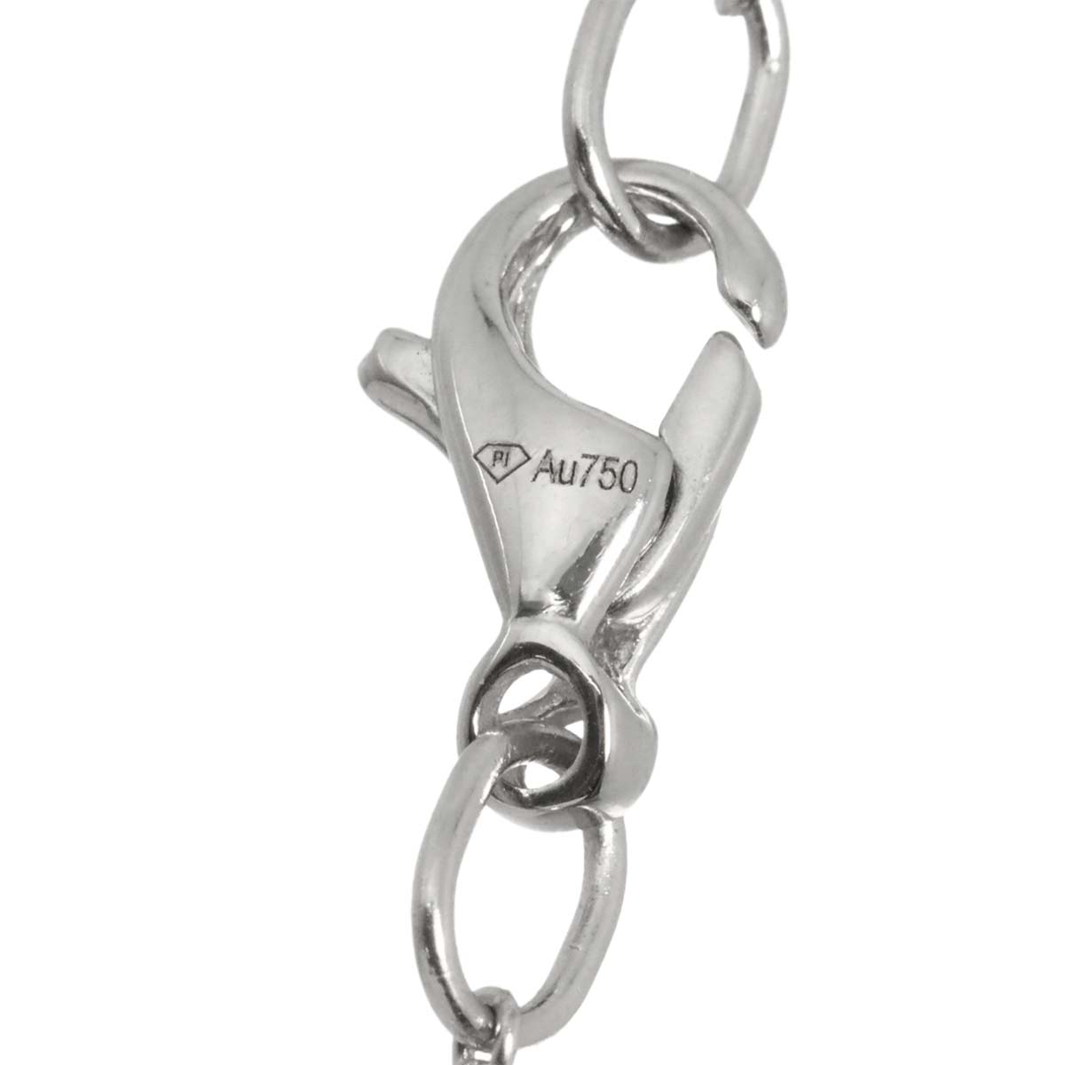 Rose Diamond Necklace 18K White Gold 750