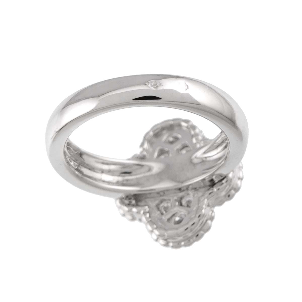 VintageAlhambra Diamond Ring 18K WG 750 48 4.5(US)