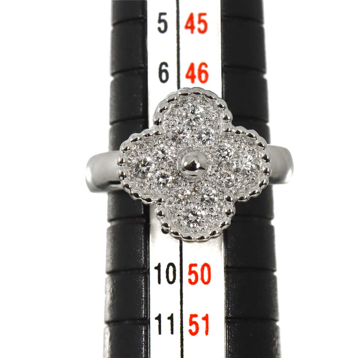 VintageAlhambra Diamond Ring 18K WG 750 48 4.5(US)