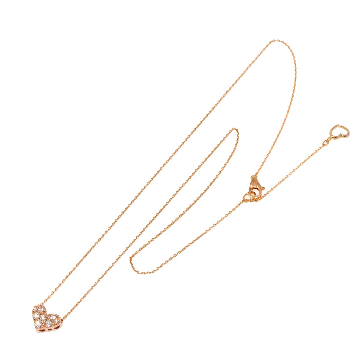 Diamond 0.20ct Necklace 18K Pink Gold 750