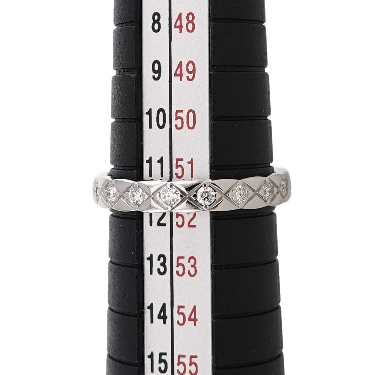 Coco Crush Mini Full Diamond Ring WG 750 size52 5.75-6(US)