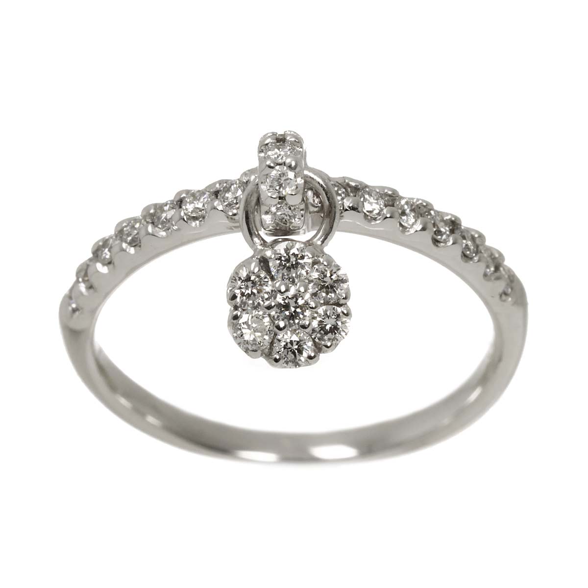 Diamond 0.30ct Ring 18K WG 750 Size5-5.25(US)