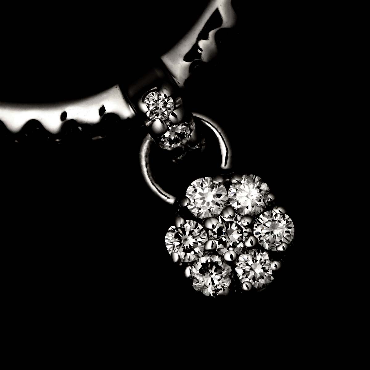 Diamond 0.30ct Ring 18K WG 750 Size5-5.25(US)