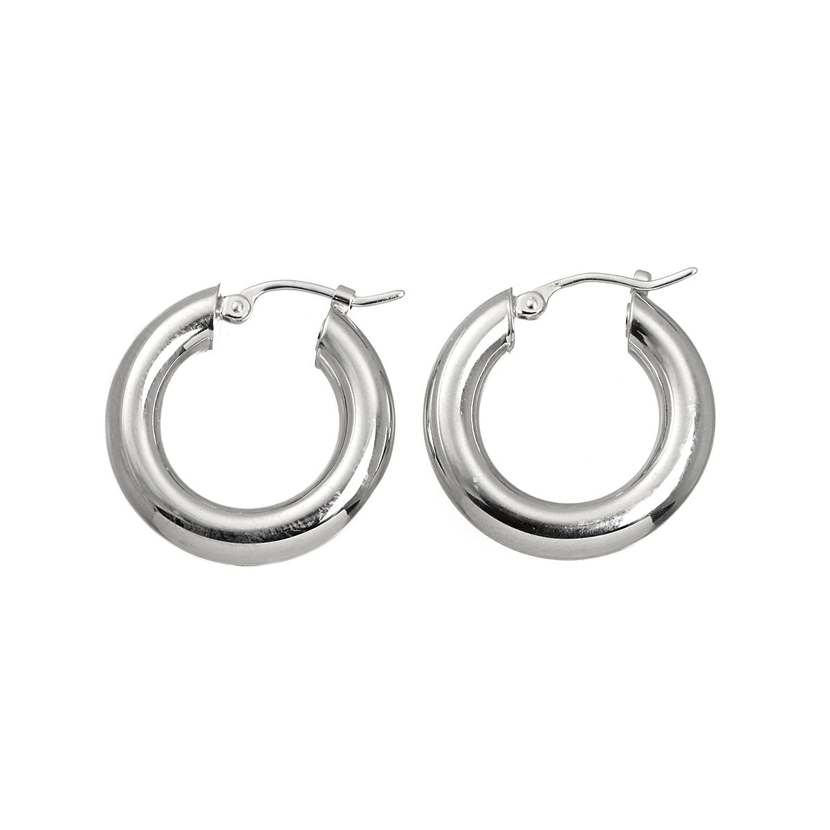 Earrings Pierced 18K White Gold 750