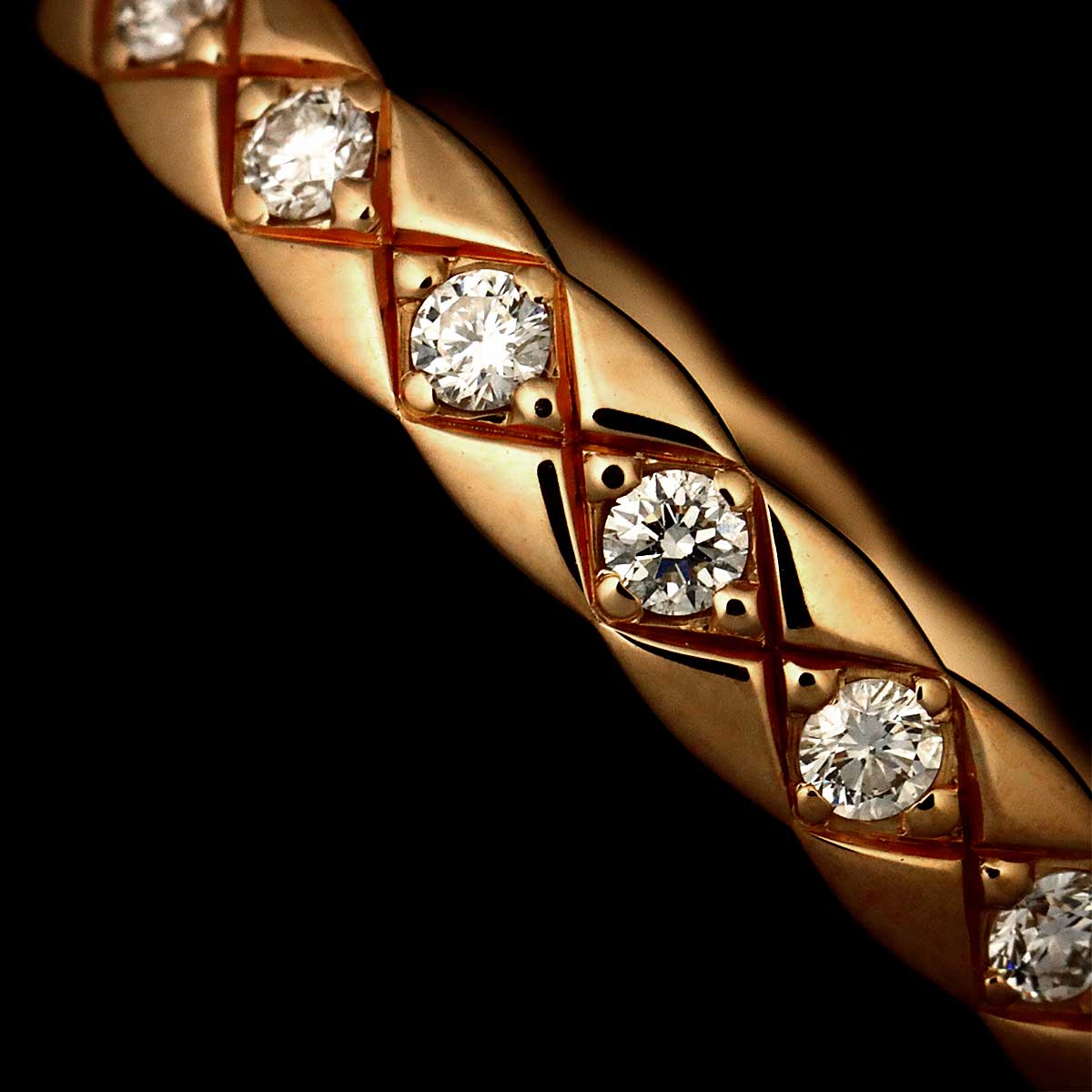 Coco Crush Diamond Ring 18K Pink Gold 750 Size64 10.25-10.5(US)