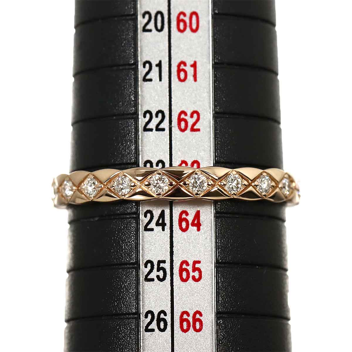 Coco Crush Diamond Ring 18K Pink Gold 750 Size64 10.25-10.5(US)