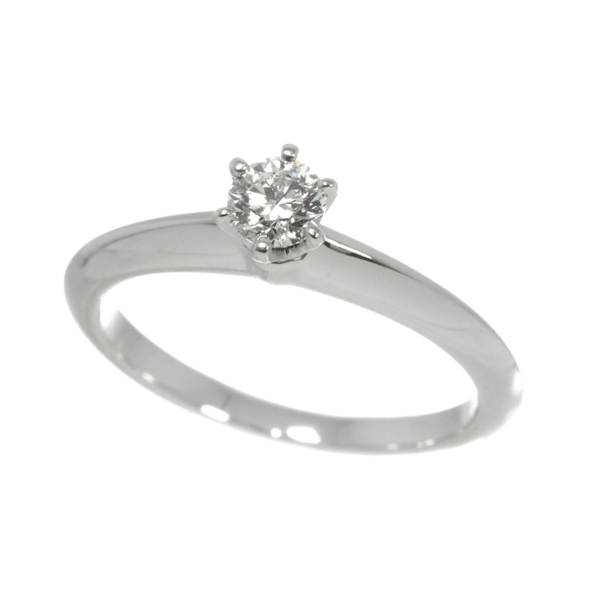 Diamond 0.20ct E/VVS1/3EX Ring Platinum Size4(US)