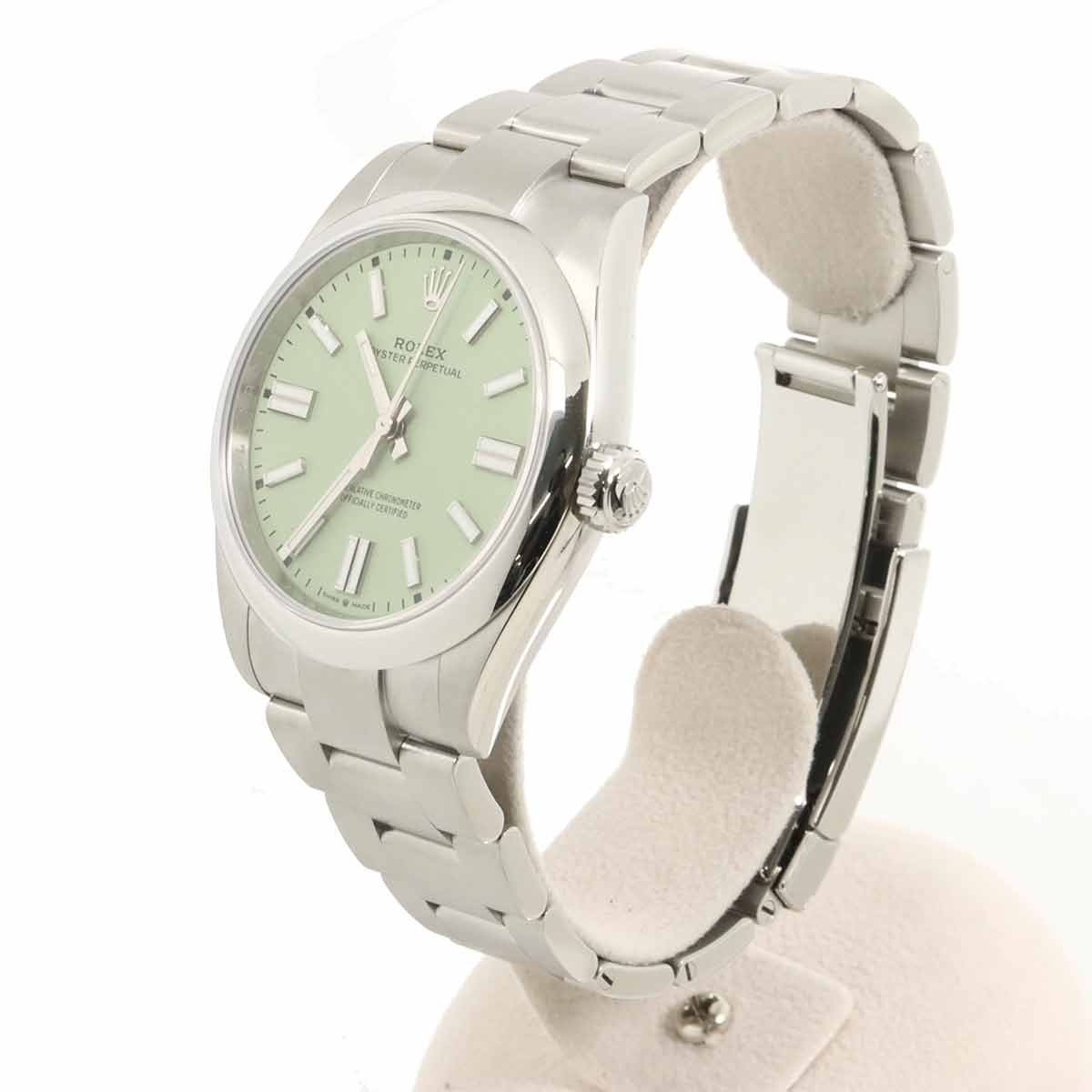 Oyster Perpetual 134300 Serial Random Automatic Pistachio Dial