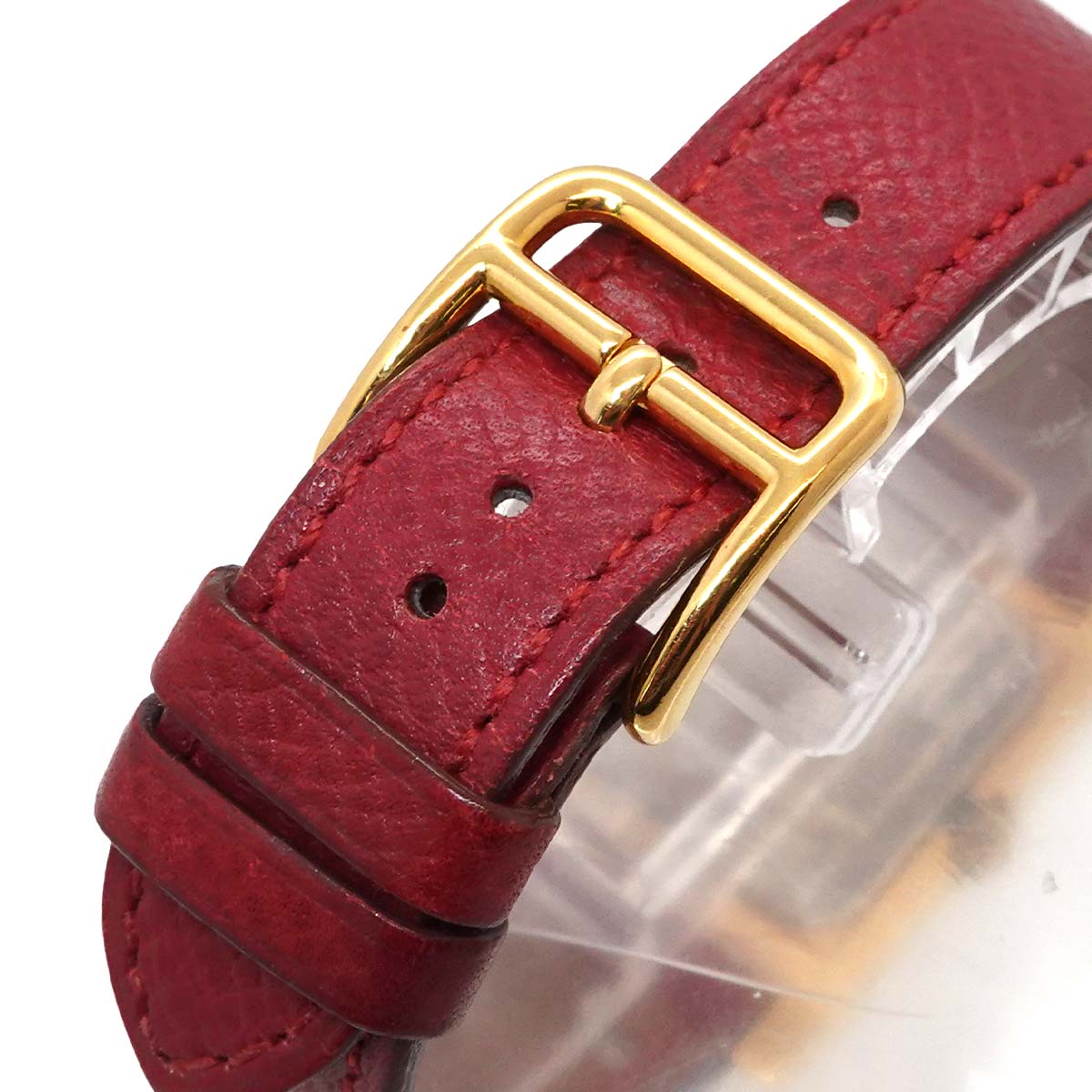 Medor Vintage pyramid Gold studs Quartz White Dial Ladies
