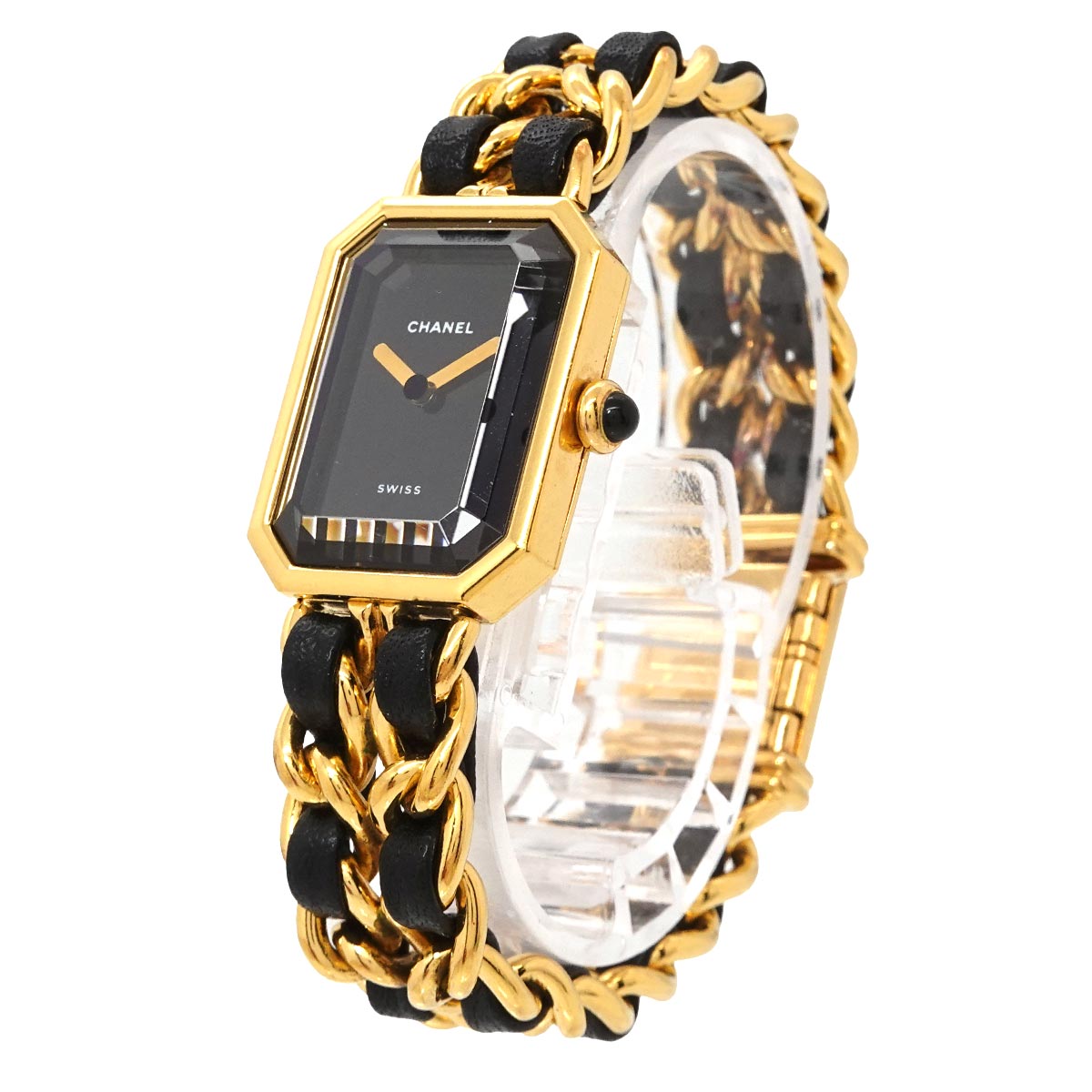 Premiere Size M H0001 Vintage Quartz Black Dial Ladies Watch