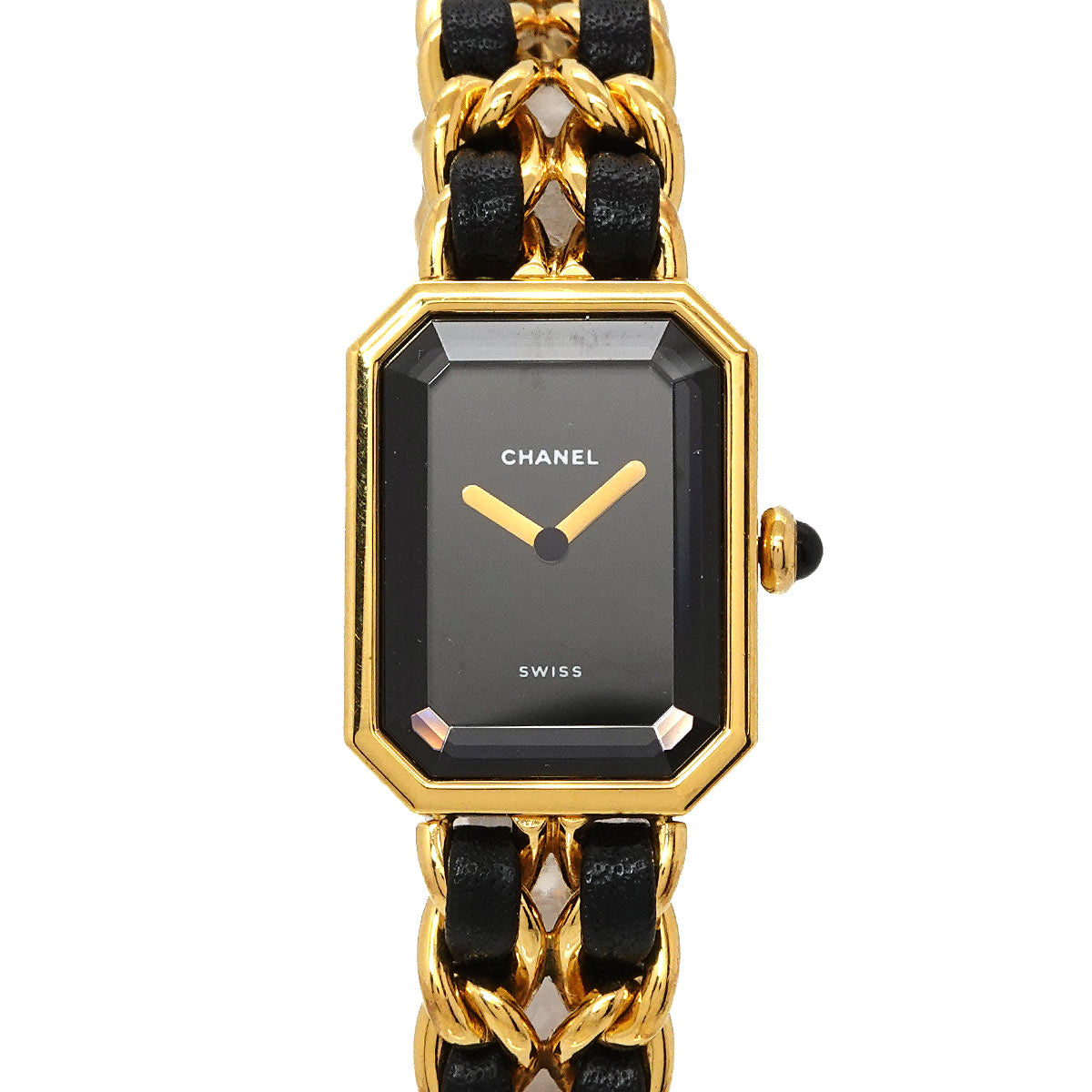 Premiere Size M H0001 Vintage Quartz Black Dial Ladies Watch
