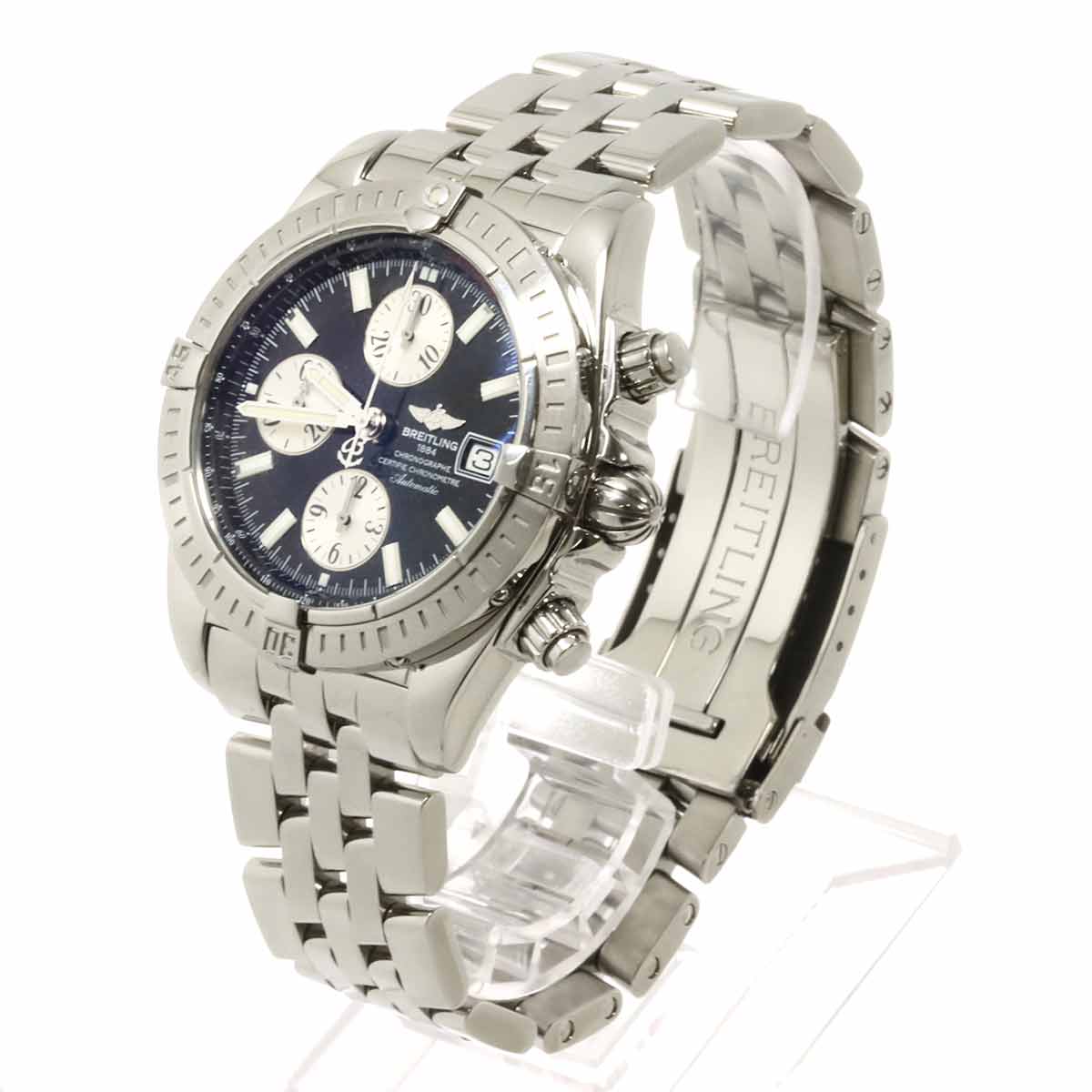 Chronomat Evolution A13356 Chronograph Black Dial Mens