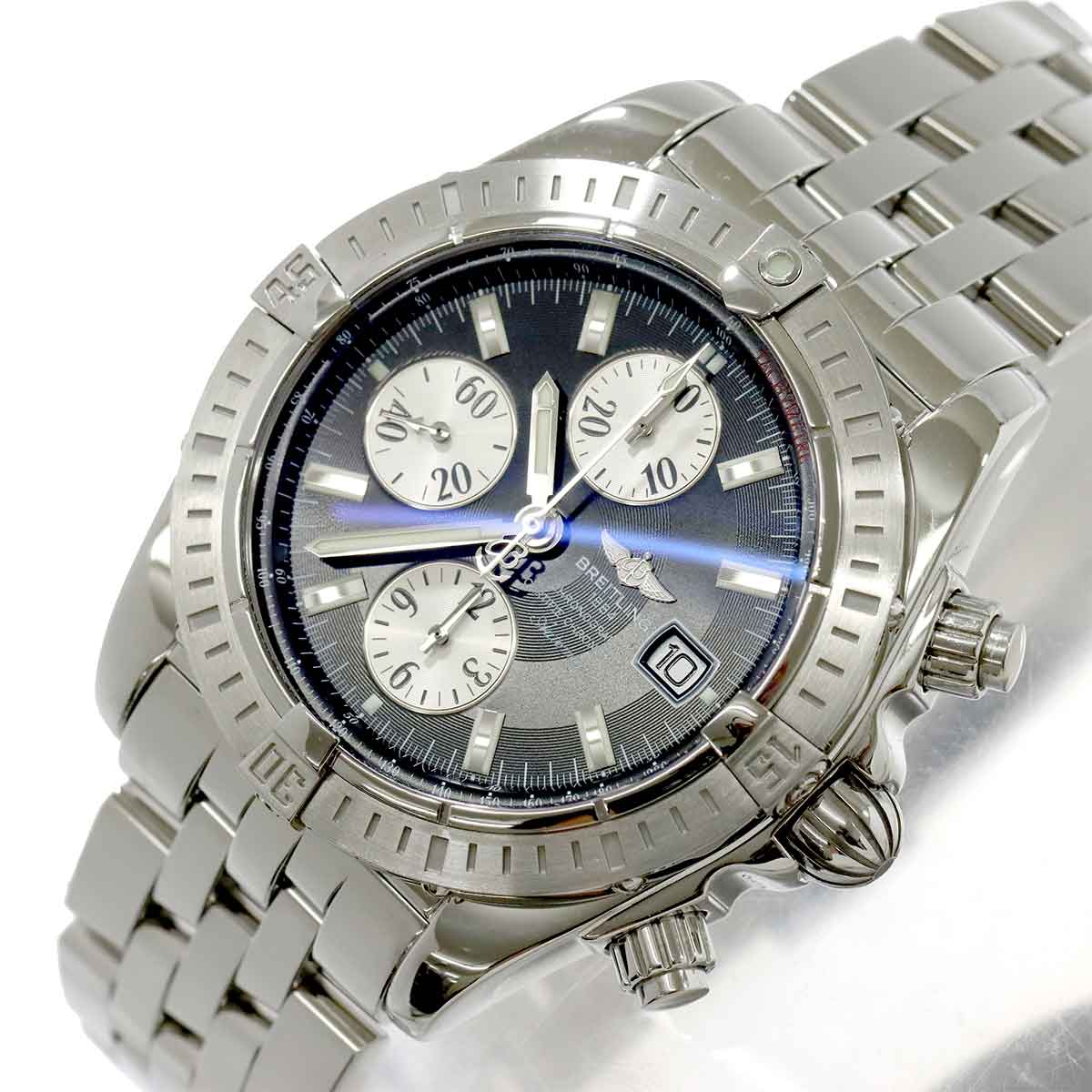 Chronomat Evolution A13356 Chronograph Black Dial Mens