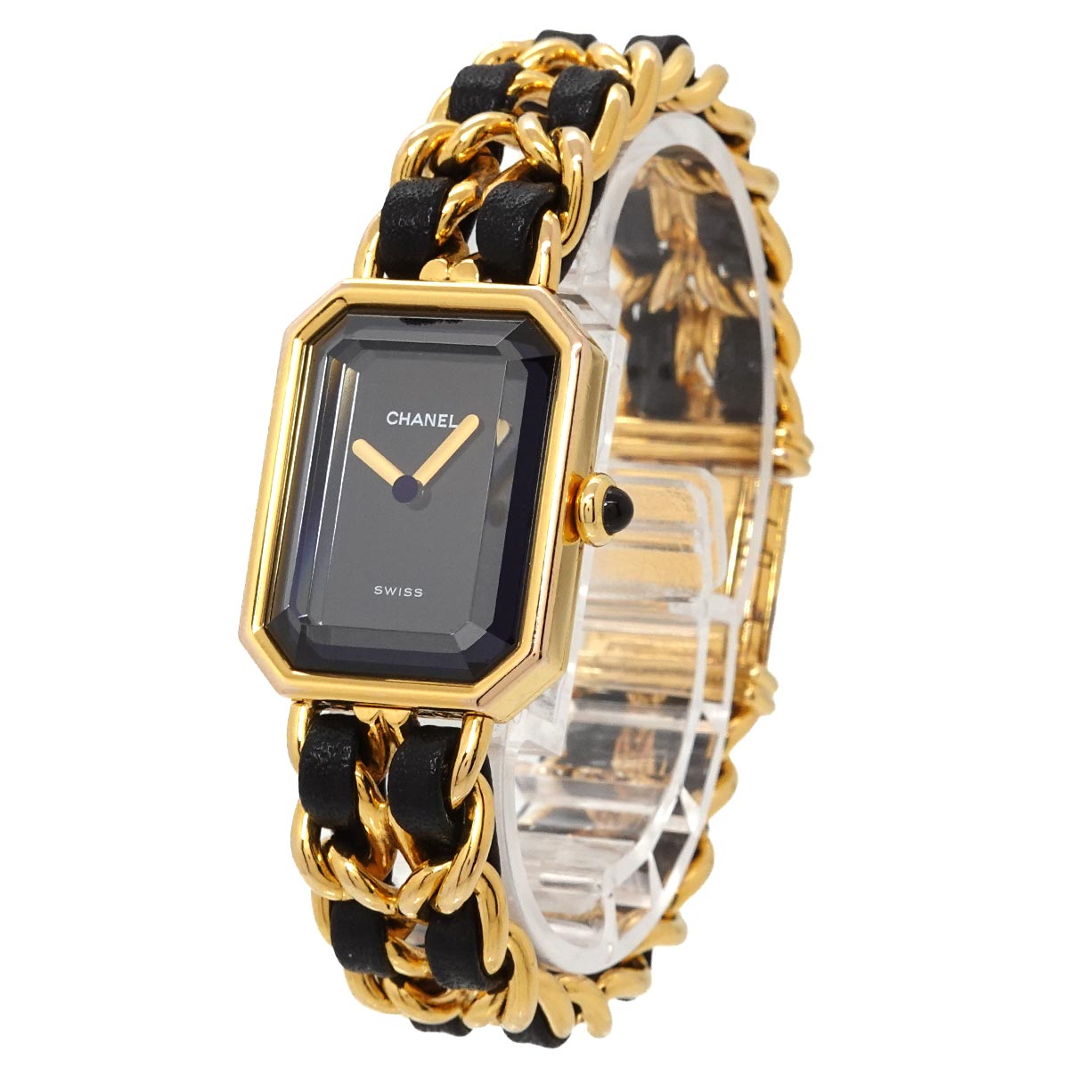 Premiere Size M H0001 Vintage Quartz Black Dial Ladies Watch