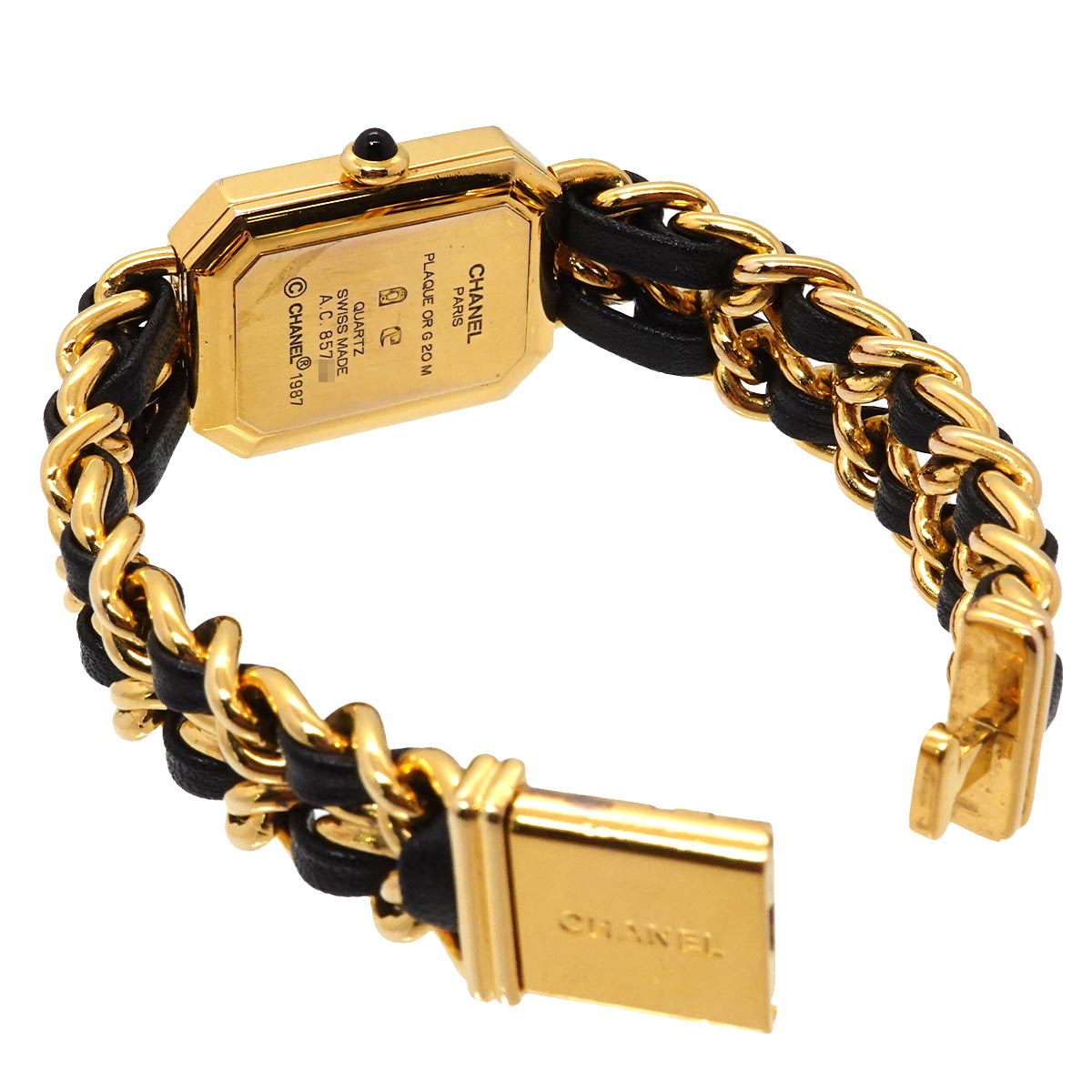 Premiere Size M H0001 Vintage Quartz Black Dial Ladies Watch