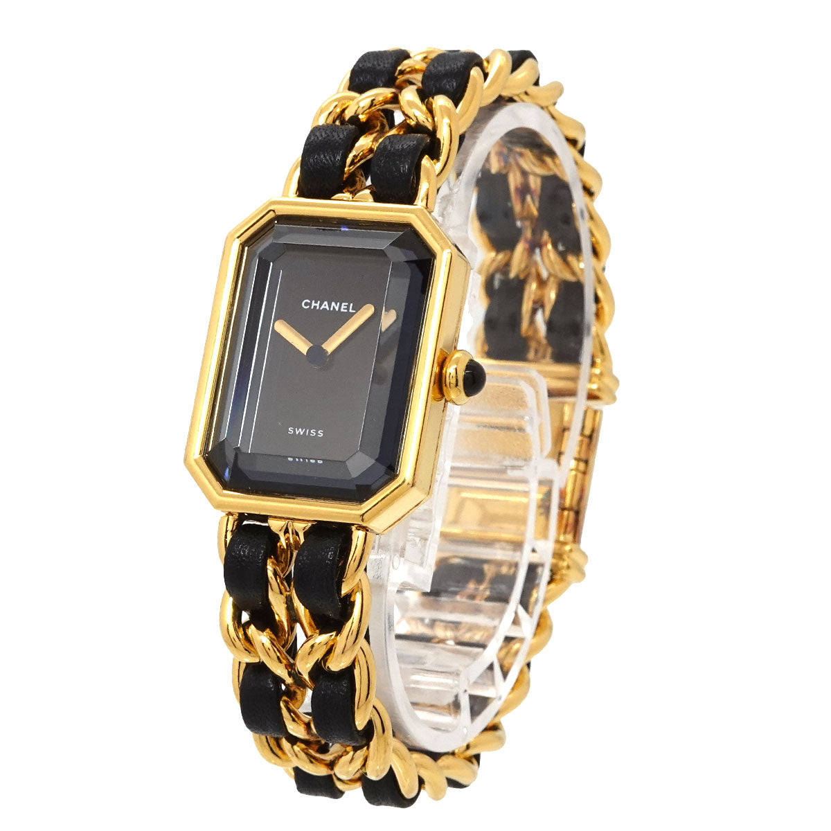Premiere Size M H0001 Vintage Quartz Black Dial Ladies Watch