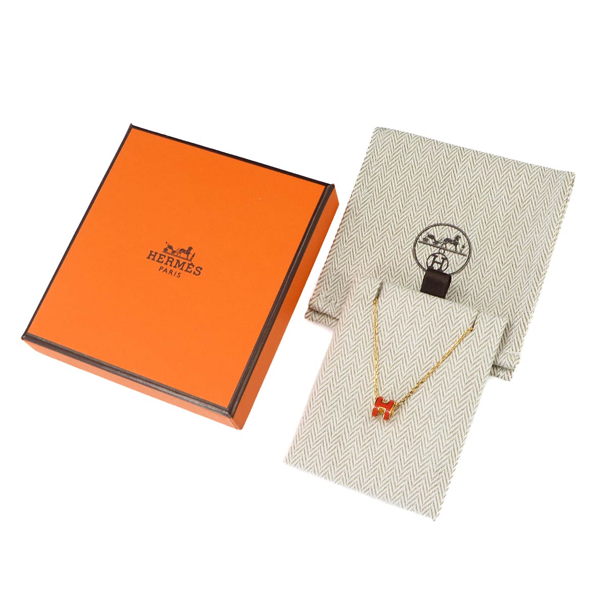 Mini Pop H Chain Necklace Orage Gold Accessory