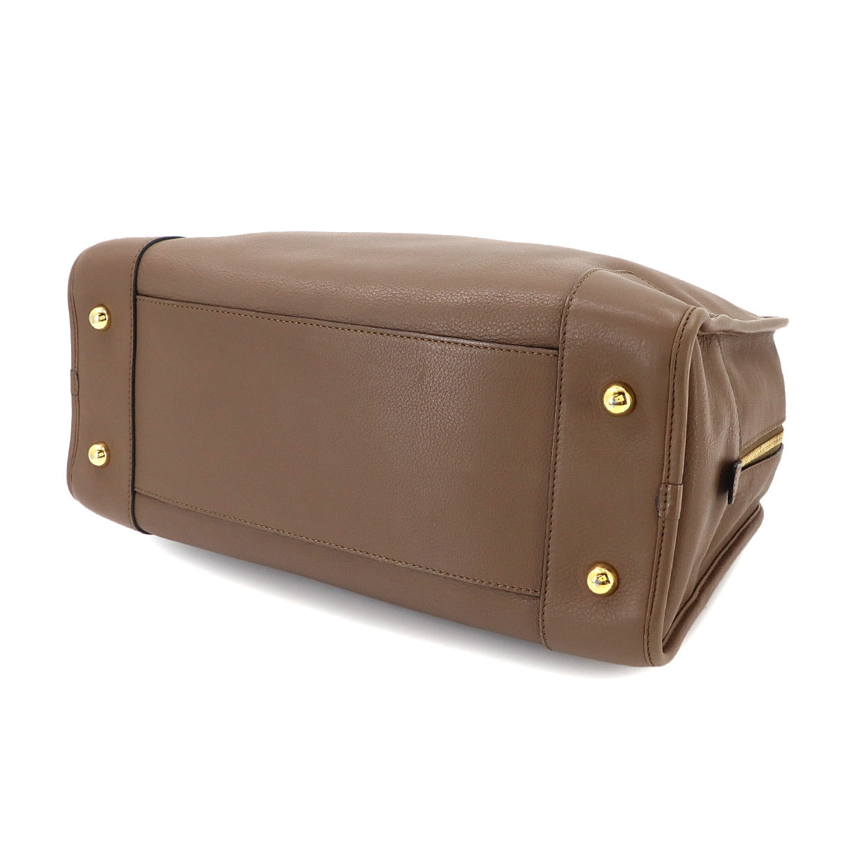 Amazona 36 Hand Bag Leather Brown Anagram Purse