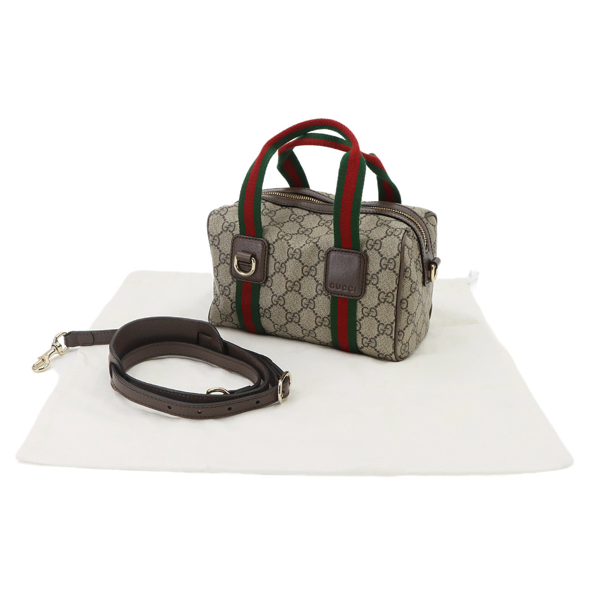 Ophidia Mini Top Handle Hand Shoulder Bag GG Supreme Beige 859975