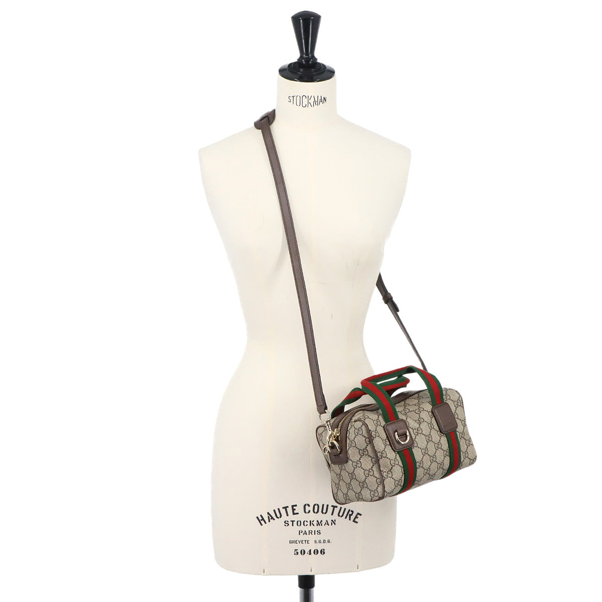 Ophidia Mini Top Handle Hand Shoulder Bag GG Supreme Beige 859975