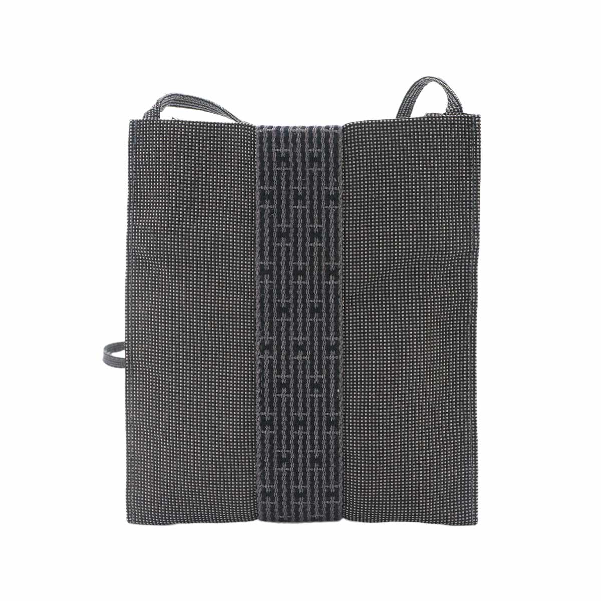 Herline Pochette Shoulder Bag Canvas Gray Purse
