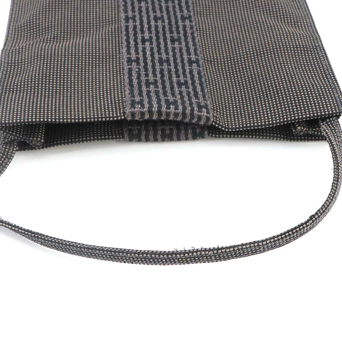 Herline Pochette Shoulder Bag Canvas Gray Purse