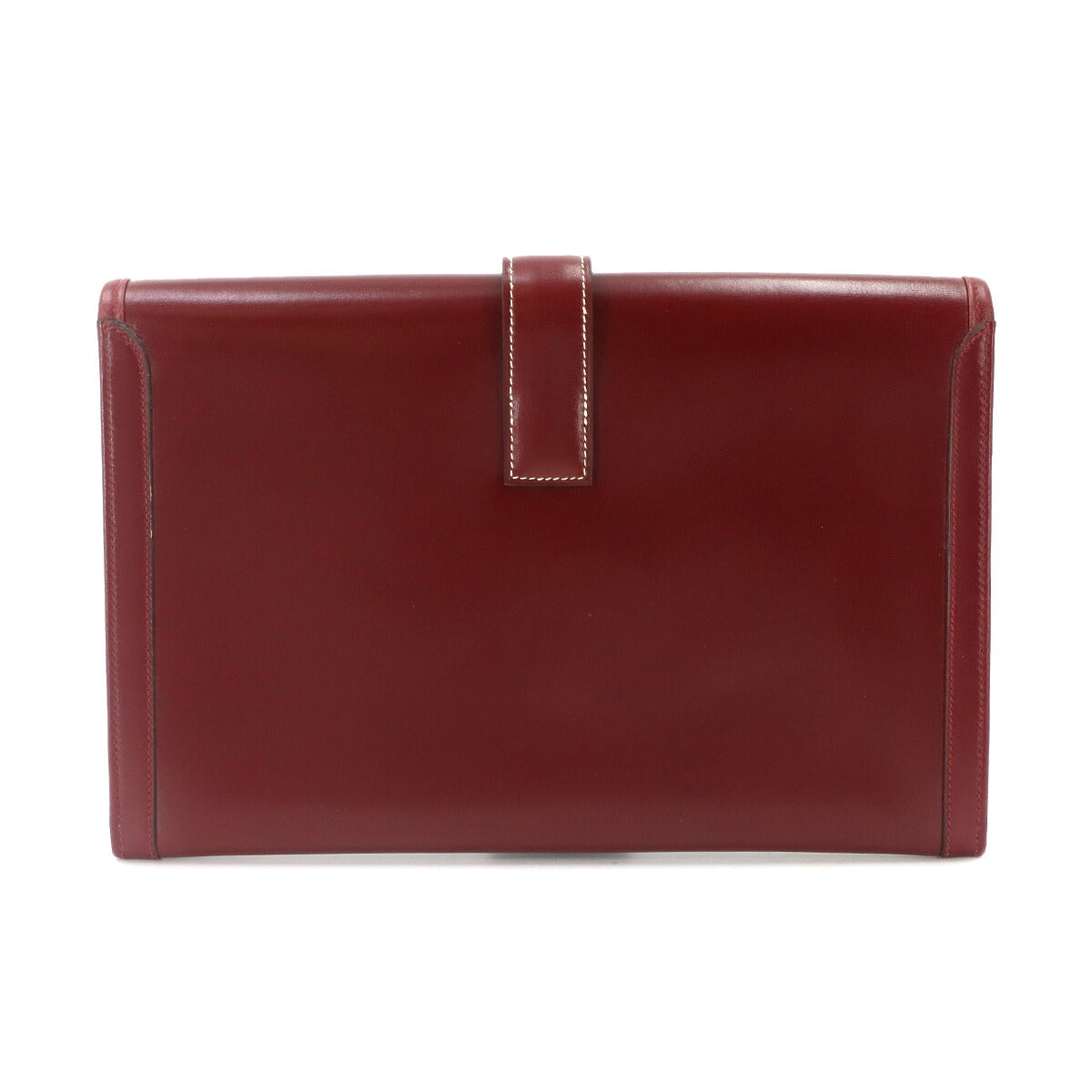 Jige PM Clutch Bag Box Calf Bordeaux Purse