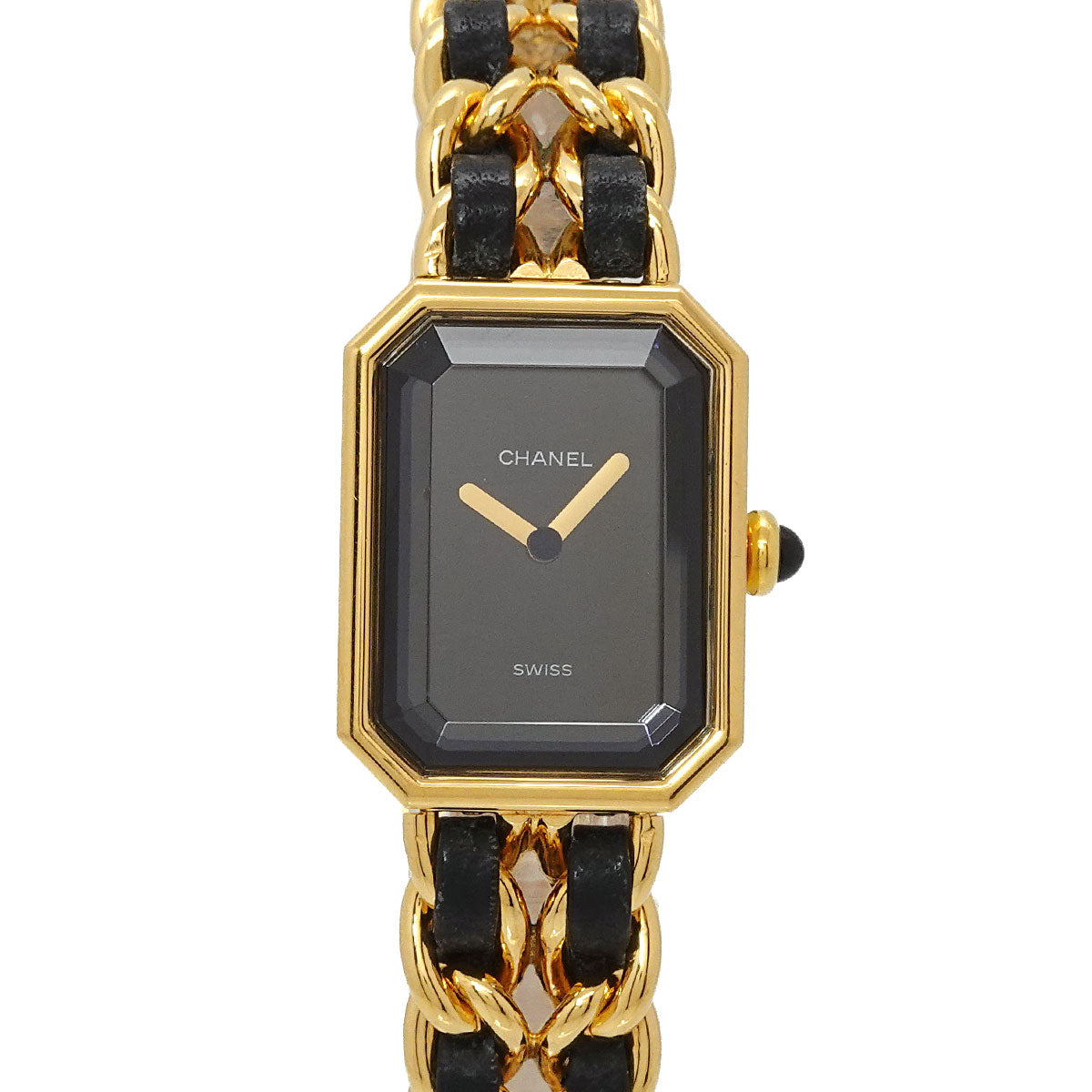 Premiere Size L H0001 Vintage Quartz Black Dial Ladies Watch