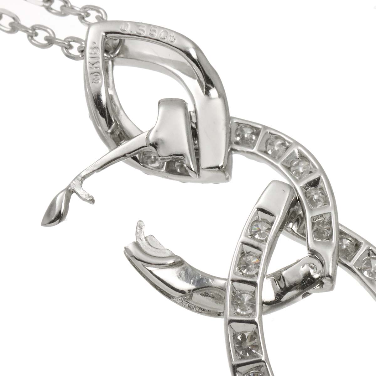 Alexandrite 0.56ct Diamond 0.44ct Necklace 18K White Gold 750