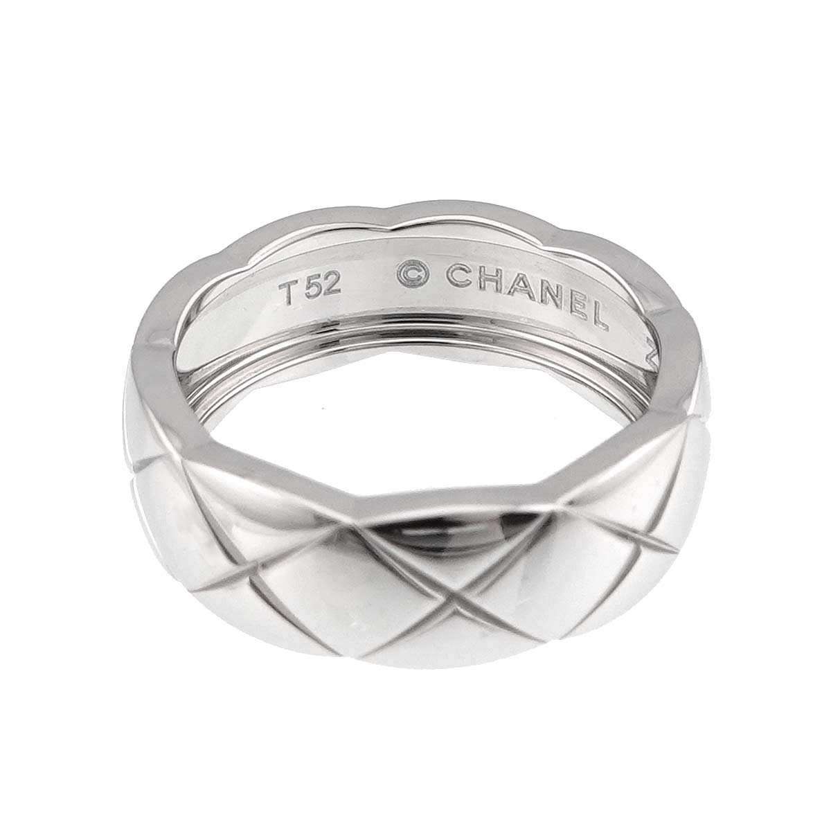 Coco Crush MM Ring 18K WG 750 size52 6(US)