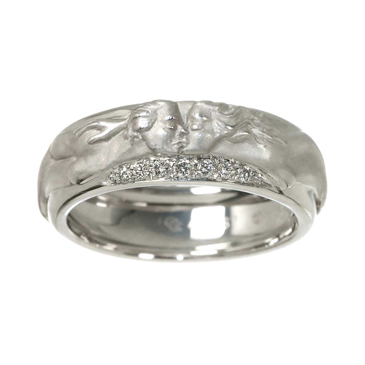 Diamond Ring K18 WG 750 Size6.25-6.5(US)