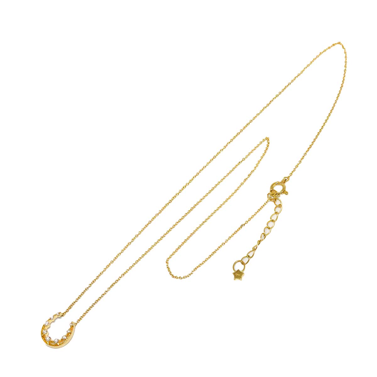 Diamond 0.08ct Necklace 18K YG 750